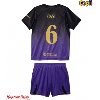 Barcelona Paez Gavi #6 Echipament de Fotbal Replică 2026-27 Copii Deplasare (+ Șorturi)